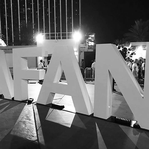 6 foot tall afan letters